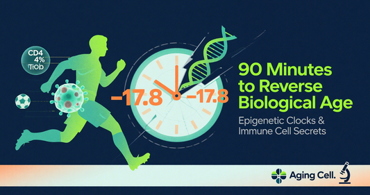 90 Minutes to Reverse Biological Age by 17.8 Years? New Study by the Father of Epigenetic Clock: Not a Measurement Error—Immune Cell Distribution Is the Key!