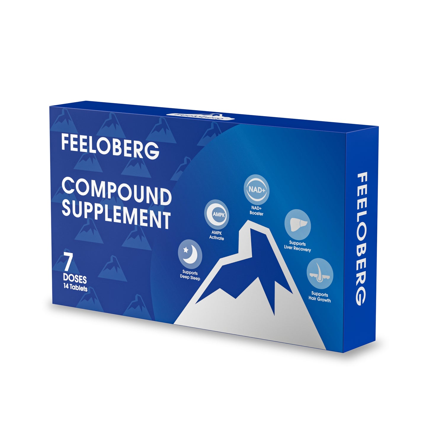 Feeloberg Compound Supplement | NAD+ Booster & AMPK Activator for anti-Aging | 3rd Gen Formula
