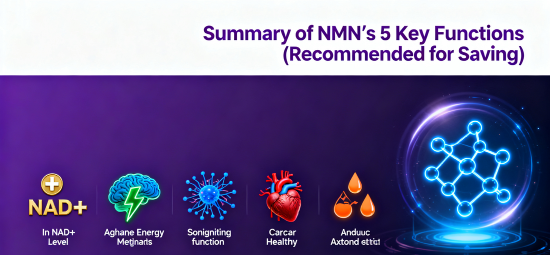 Summary of NMN’s 5 Key Functions (Recommended for Saving)