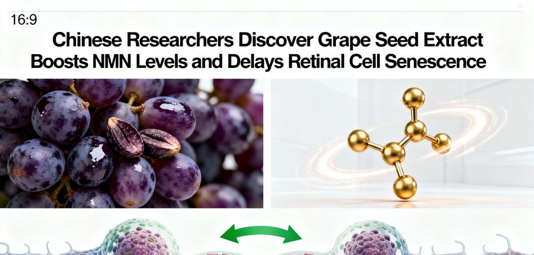 Chinese Researchers Discover Grape Seed Extract Boosts NMN Levels and Delays Retinal Cell Senescence